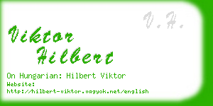 viktor hilbert business card